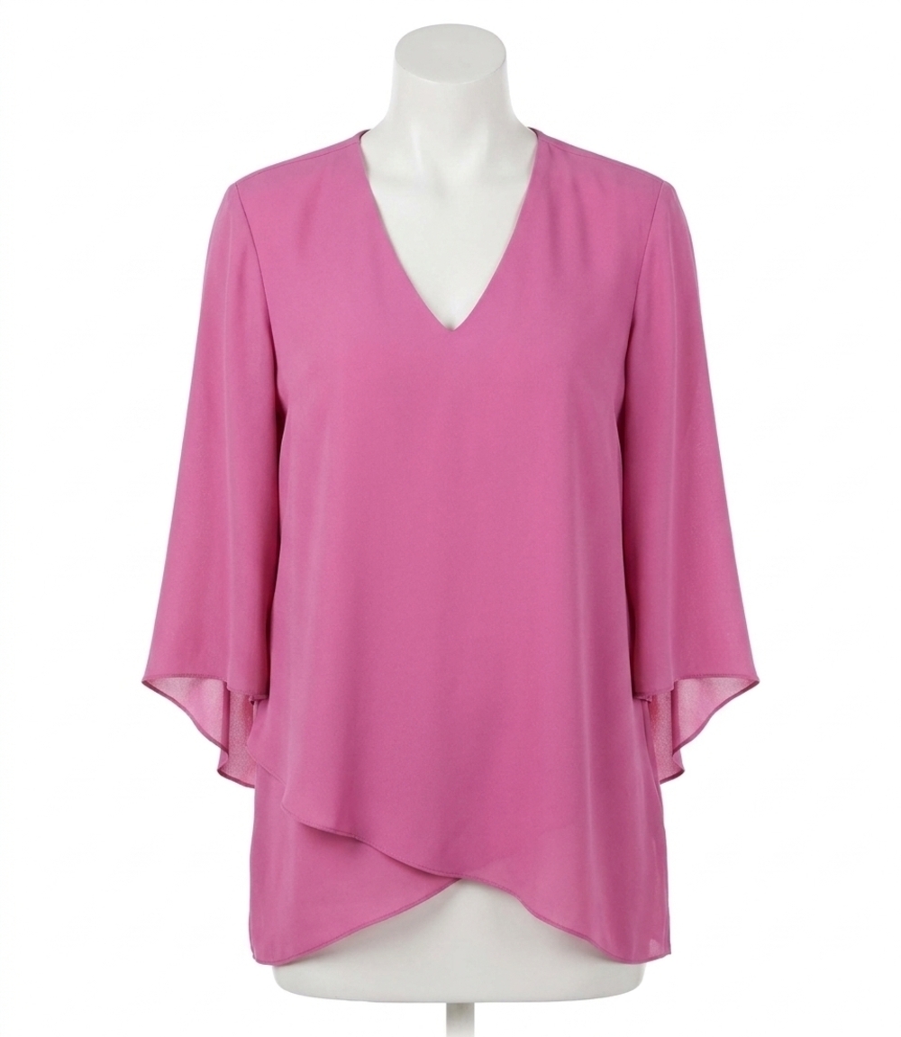 NEW KAREN KANE bracelet sleeve asymmetric top in tulip